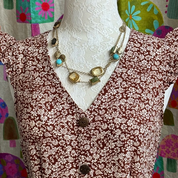 Monteau Sleeveless Button Down Dress. Small - Picture 2 of 10